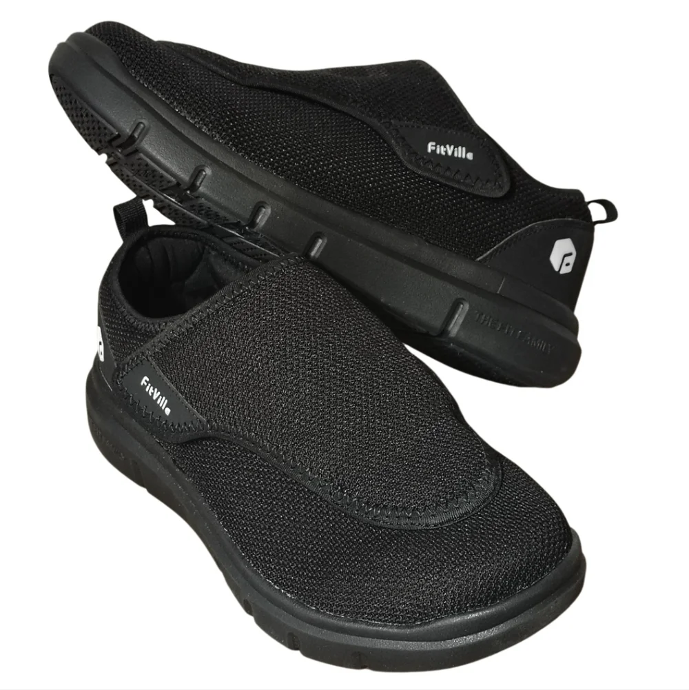 FitVille EasyTop Wings V2  Extra Wide Diabetic and Sport Recovery Shoes 10.5